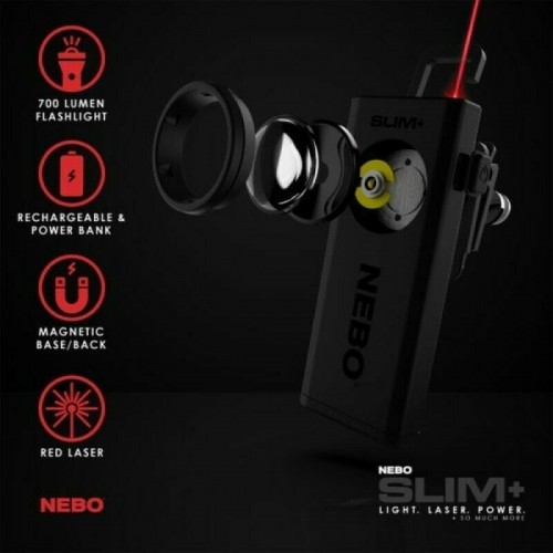 Φακός Nebo 700lm Slim+ Worklight Power Bank & Laser Επιχειρησιακός εξοπλισμός